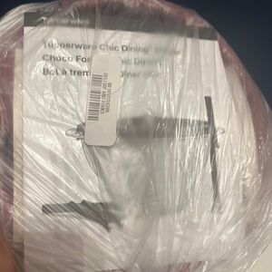 Tupperware Chic Dining Set - Red and White